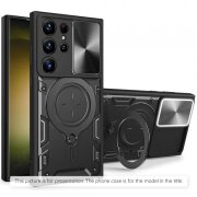 Husa pentru Oppo Reno15, Techsuit, CamGuard Pro, Neagra