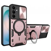 Husa pentru Samsung Galaxy S26 Plus, Techsuit, CamGuard Pro, Roz Aurie