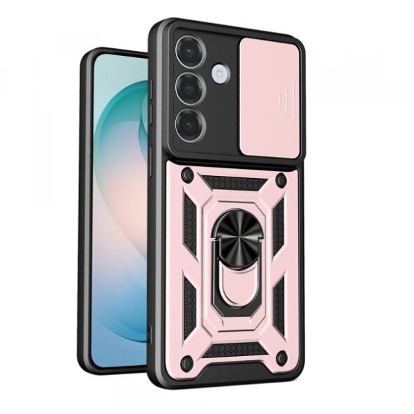 Husa pentru Samsung Galaxy S26 Plus, Techsuit, CamShield, Roz Aurie