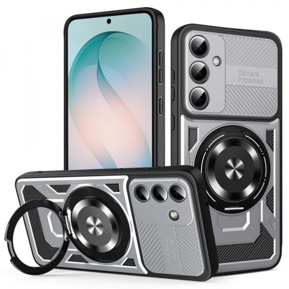 Husa pentru Samsung Galaxy S26 Plus, Techsuit, RuggedCam, Gri