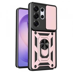 Husa pentru Samsung Galaxy S26 Ultra, Techsuit, CamShield, Roz Aurie