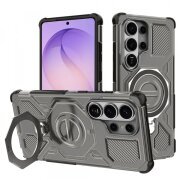 Husa pentru Samsung Galaxy S26 Ultra, Techsuit, Carbon Shield Pro, Fumurie