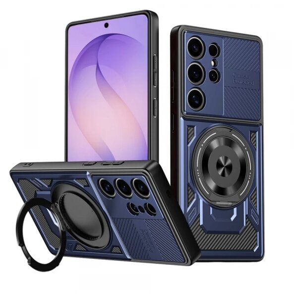 Husa pentru Samsung Galaxy S26 Ultra, Techsuit, RuggedCam, Albastra