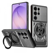 Husa pentru Samsung Galaxy S26 Ultra, Techsuit, RuggedCam, Gri