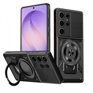 Husa pentru Samsung Galaxy S26 Ultra, Techsuit, RuggedCam, Neagra