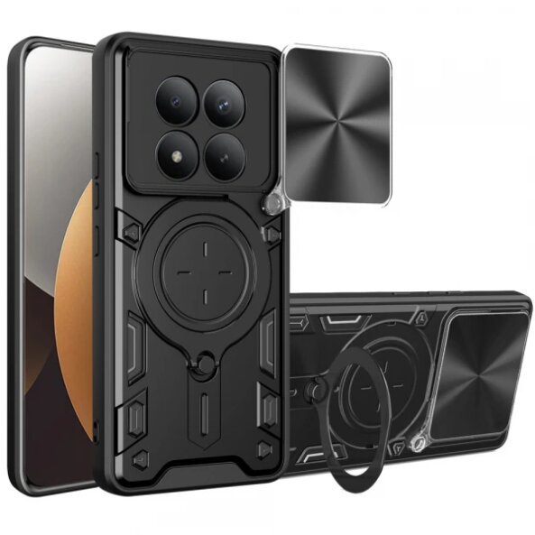 Husa pentru Xiaomi Poco M8 Pro / Redmi Note 15 Pro+ 5G, Techsuit, CamGuard Pro, Neagra