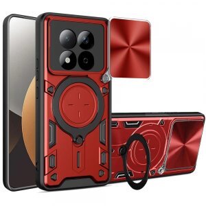 Husa pentru Xiaomi Redmi Note 15 Pro 5G, Techsuit, CamGuard Pro, Rosie