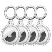 Husa Tech-Protect Icon pentru Apple AirTag, Set 4 bucati, Transparenta