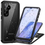 Husa Waterproof pentru Samsung Galaxy S25 FE, ShellBox, Neagra