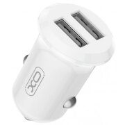 Incarcator Auto XO Design CC67, 12W, 2 x USB-A, Alb 