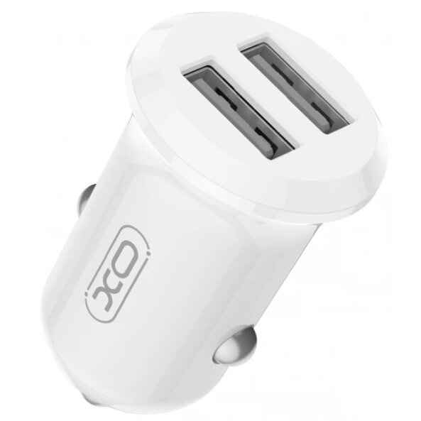 Incarcator Auto XO Design CC67, 12W, 2 x USB-A, Alb 