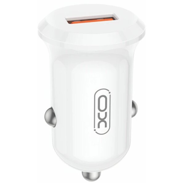 Incarcator Auto XO Design CC68, 18W, 3A, 1 x USB-A, Alb 