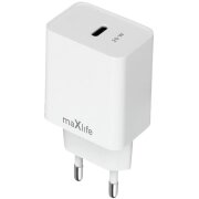 Incarcator Retea MaXlife MXTC-13-20C, 20W, 3A, 1 x USB-C, Alb 