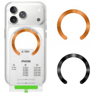 Inel MagSafe Tech-Protect MMP-210, Negru Portocaliu