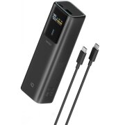 Baterie Externa Cuktech, 10000mAh, 150W, QC + PD, 1 x USB-A - 1 x USB-C, Neagra CKPB100PGLBL 