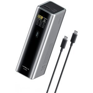 Baterie Externa Cuktech, 20000mAh, 210W, QC + PD, 1 x USB-A - 2 x USB-C, Gri CKPB200UGLGR 