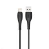 Cablu Date si Incarcare USB-A - Lightning XO Design NB-P163, 18W, 1m, Negru 