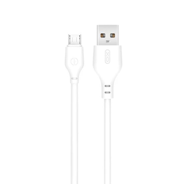 Cablu Date si Incarcare USB-A - microUSB XO Design NB103, 18W, 1m, Alb 