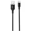 Cablu Date si Incarcare USB-A - USB-C XO Design NB143, 18W, 2m, Negru 