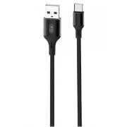 Cablu Date si Incarcare USB-A - USB-C XO Design NB143, 18W, 2m, Negru 