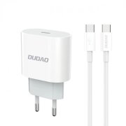 Incarcator Retea Cu Cablu USB-C Dudao A14EUC, 20W, 3A, 1 x USB-C, Negru 