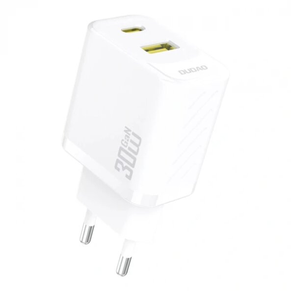 Incarcator Retea Dudao A27TEU, 30W, 3A, 1 x USB-A - 1 x USB-C, Alb 