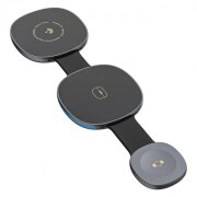 Incarcator Retea Wireless Dudao A11S 3in1, 15W, Negru 