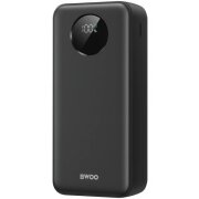 Baterie Externa BWOO BO-P64, 30000mAh, 22.5W, QC + PD, 1 x USB-C - 2 x USB-A, Neagra 