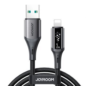 Cablu Date si Incarcare USB-A - Lightning Joyroom S-A60 StarTalk, 18W, 1.2m, Negru 
