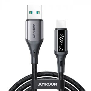 Cablu Date si Incarcare USB-A - USB-C Joyroom S-A60 StarTalk, 18W, 1.2m, Negru 