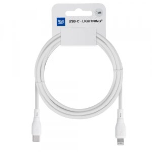 Cablu Date si Incarcare USB-C - Lightning Blue Star Eco, 27W, 1m, Alb