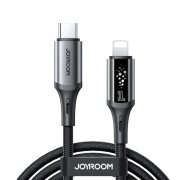 Cablu Date si Incarcare USB-C - Lightning Joyroom S-A60 StarTalk, 30W, 1.2m, Negru 