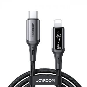 Cablu Date si Incarcare USB-C - Lightning Joyroom S-A60 StarTalk, 30W, 1.2m, Negru 