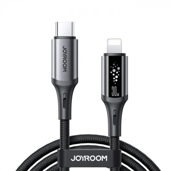Cablu Date si Incarcare USB-C - Lightning Joyroom S-A60 StarTalk, 30W, 1.2m, Negru 