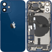 Capac Baterie Apple iPhone 12 mini, Cu Carcasa Mijloc, Full Parts, Albastru, Swap 