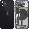 Capac Baterie Apple iPhone 12 mini, Cu Carcasa Mijloc, Full Parts, Negru, Swap 