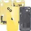 Capac Baterie Apple iPhone 14, Cu Carcasa Mijloc, Full Parts, Galben, Swap