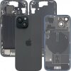 Capac Baterie Apple iPhone 15, Cu Carcasa Mijloc, Full Parts, Negru, Swap