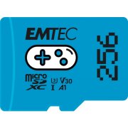 Card Memorie microSDXC Emtec Gaming Android A1, 256Gb, Clasa 10 / UHS-1 U3 ECMSDM256GXCU3G 