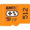 Card Memorie microSDXC Emtec Gaming Android A2, 512Gb, Clasa 10 / UHS-1 U3 ECMSDM512GXCU3G 