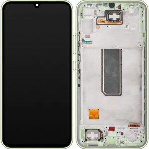 Display cu Touchscreen Samsung Galaxy A34 A346, cu Rama, Verde (Lime), Swap GH82-31200C 