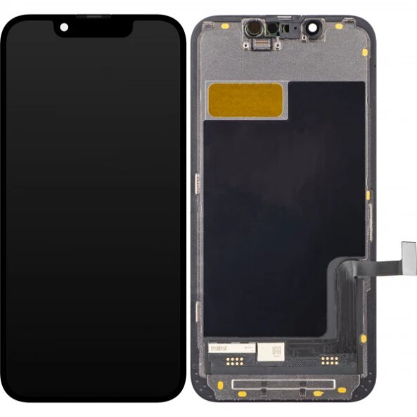 Display cu Touchscreen ZY pentru Apple iPhone 13 mini, cu Rama, Versiune LCD In-Cell IC Movable, Negru, Swap 