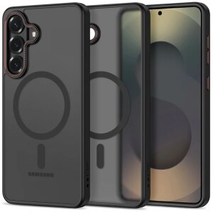 Husa MagSafe pentru Samsung Galaxy S26 Plus S947, Tech-Protect, Magcam, Neagra Rosie Mata