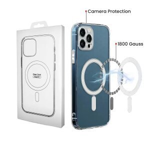 Husa MagSafe pentru Samsung Galaxy S26 S942, OEM, 1800 Gauss, Transparenta