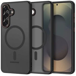 Husa MagSafe pentru Samsung Galaxy S26 S942, Tech-Protect, Magcam, Neagra Rosie Mata