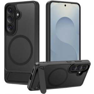 Husa MagSafe pentru Samsung Galaxy S26 S942, Tech-Protect, Magrack, Neagra Mata