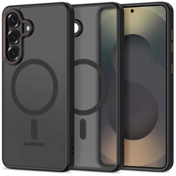 Husa MagSafe pentru Samsung Galaxy S26 Ultra S948, Tech-Protect, Magcam, Neagra Rosie Mata