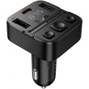 Modulator FM Bluetooth HOCO E87, 2 x USB-A - 1 x USB-C 