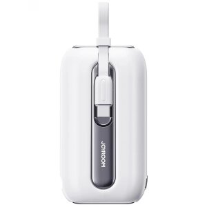 Baterie Externa Joyroom Colorful Series JR-L012, 10000mAh, 22.5W, QC + PD, 1 x Lightning - 2 x USB-C, Alba