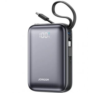 Baterie Externa Joyroom JR-PBF29, 20000mAh, 22.5W, QC + PD, 1 x Lightning - 2 x USB-C, Neagra 